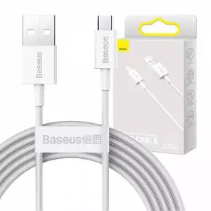 Kabel USB do micro USB Baseus Superior Series, 2A, 2m biały