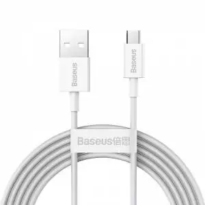 Kabel USB do micro USB Baseus Superior Series, 2A, 2m biały