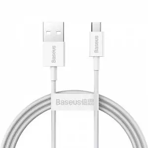 Kabel USB do micro USB Baseus Superior Series, 2A, 1m biały