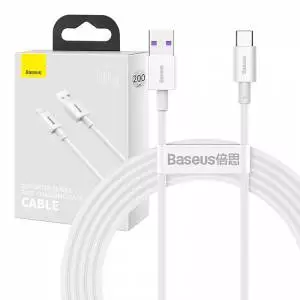 Kabel USB do USB-C Baseus Superior Series, 66W, 2m biały