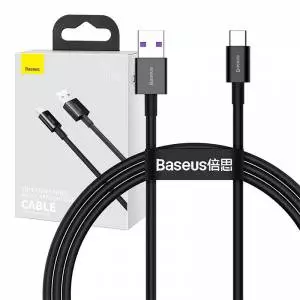 Kabel USB do USB-C Baseus Superior Series, 66W, 1m czarny