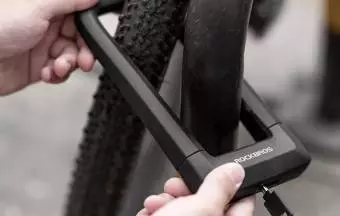 Zapięcie rowerowe Rockbros RKS626-BK podwójny zamek