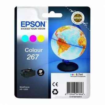 Tusz Epson T267 do WorkForce WF-100W CMY 200 stron