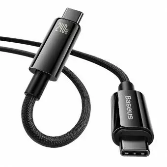 Kabel USB-C do USB-C Baseus Tungsten Gold 240W 3m czarny