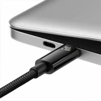 Kabel USB-C do USB-C Baseus Tungsten Gold 240W 3m czarny
