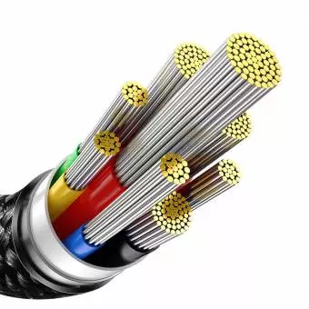 Kabel USB-C do USB-C Baseus Tungsten Gold 240W 3m czarny