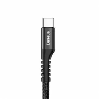 Kabel USB do USB-C sprężynowy Baseus Spring 1m 2A czarne