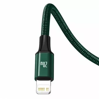 Kabel USB-C 3w1 Baseus Rapid Series, micro USB / Lightning / USB-C, 20W, 1.5m zielony