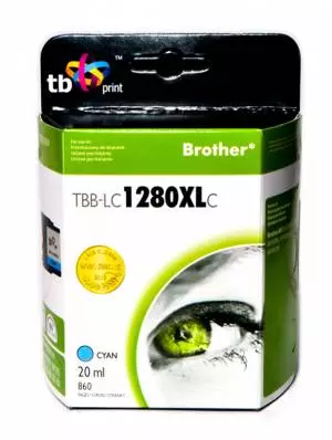 TB Print Tusz do BrotherLC1280XL Błękitny TBB-LC1280XLC