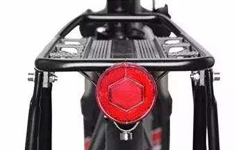 Tylny Bagażnik Rowerowy Z Błotnikiem I Odblaskiem Rockbros HJ1008-1 Czarny