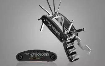 Wielofunkcyjne Narzędzie Do Naprawy Roweru Zestaw Kluczy Rockbros GJ1601 Czarne