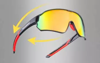 Okulary Rowerowe Fotochromowe Rockbros 10135R Czerwone