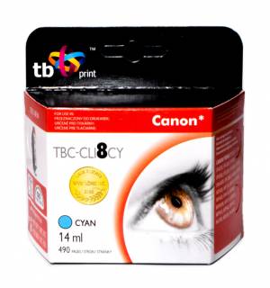 TB Print Tusz TBC-CLI8CY (Canon CLI8CY) Błękitny 100% nowy