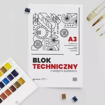 Blok Techniczny WEKTOR A3 Biały, 10 kartek