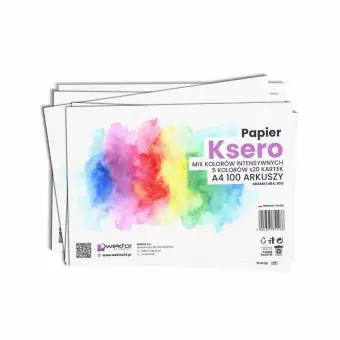 Papier ksero Wektor A4 100 arkuszy, 5 kolorów intensywnych
