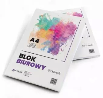 Blok biurowy Wektor A4 50 kartek w kratkę