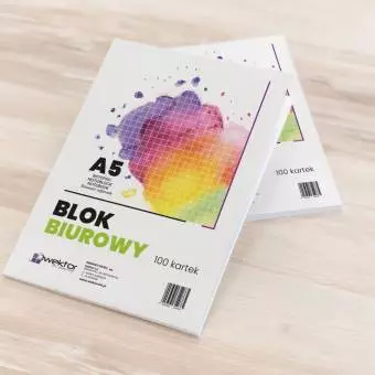 Blok biurowy Wektor A6 100 kartek w kratkę