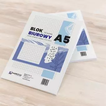 Blok biurowy Wektor A5 50 kartek w kratkę