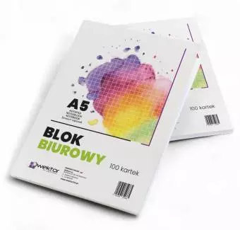 Blok biurowy Wektor A5 100 kartek w kratkę