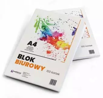 Blok biurowy Wektor A4 100 kartek w kratkę
