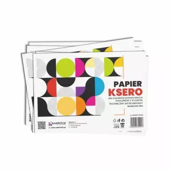Papier ksero techniczny Wektor A4 50 arkuszy, 5 kolorów intensywnych