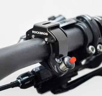 Dzwonek Rowerowy Rockbros C kształt, 34210006001 czarny