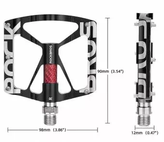 Pedały Rowerowe Rockbros 37213071001 aluminium - czarne