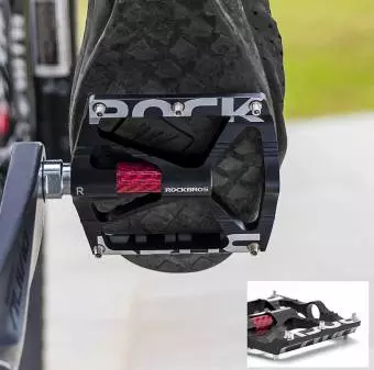 Pedały Rowerowe Rockbros 37213071001 aluminium - czarne