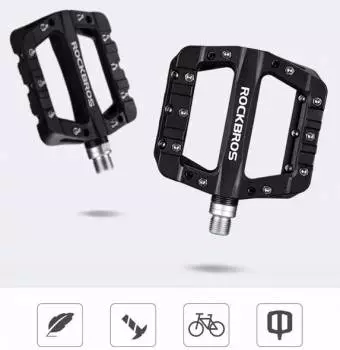 Pedały Rowerowe Platformowe Nylon Rockbros 2017-12CBK czarne