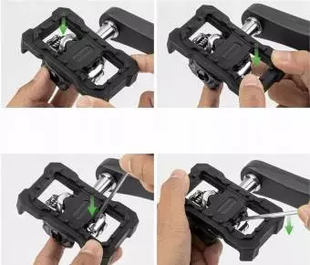 Adapter pedałów SPD Rockbros - nakładki plastikowe, czarne