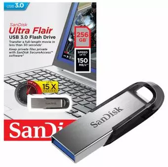 Pendrive SanDisk ULTRA FLAIR USB 3.0 256GB (do 150MB/s)