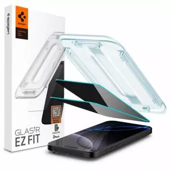 Szkło Prywatyzujące Spigen Glas.tr ”ez Fit” 2-pack do Iphone 16 Pro Max / 17 Pro Max Privacy