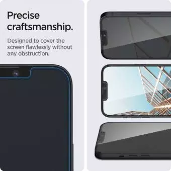 Szkło Hartowane Spigen Glas.tr Slim do Iphone 13 / 13 Pro / 14 / 16e Privacy