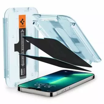 Szkło Hartowane Spigen Glas.tr ”ez Fit” 2-pack do Iphone 13 / 13 Pro / 14 / 16e Privacy