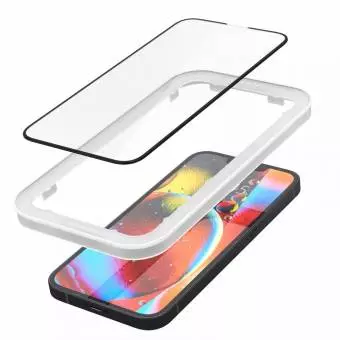 Szkło Hartowane Spigen Alm Glass Fc do Iphone 13 / 13 Pro / 14 / 16e Black