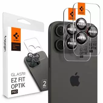 Osłona Aparatu Spigen Optik Pro L-series Glas.tr ”ez Fit” Camera Protector 2-pack do Iphone 14/15/16/17 Pro lub Max
