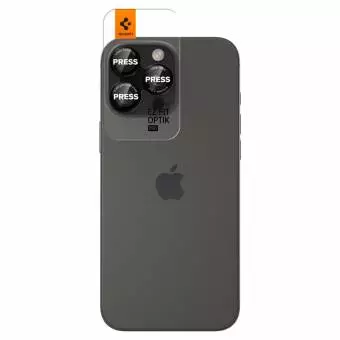 Osłona Aparatu Spigen Optik Pro L-series Glas.tr ”ez Fit” Camera Protector 2-pack do Iphone 14/15/16/17 Pro lub Max