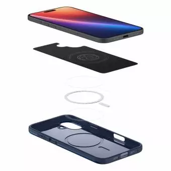 Etui Spigen Thin Fit Mag Magsafe do Iphone 16 Navy Blue