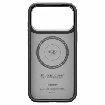 Etui Spigen Enzo Aramid ”t” Mag Magsafe do Iphone 17 Pro Black/silver