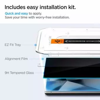 Szkło Hartowane Spigen Glas.tr ”ez Fit” 2-pack do Galaxy S24 Ultra Privacy