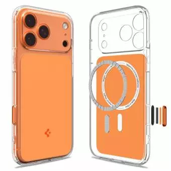 Etui Spigen Ultra Hybrid ”t” Mag Magsafe do Iphone 17 Pro Glossy Orange