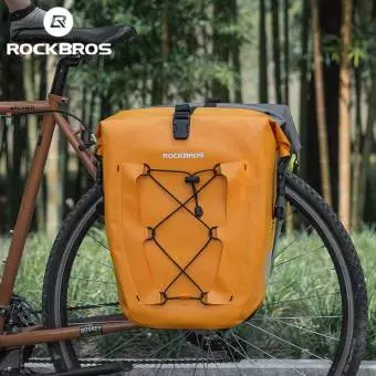 Sakwa rowerowa na bagażnik ROCKBROS 25L-32L ciemnozielona