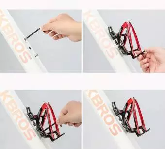 Uchwyt na bidon lekki ROCKBROS 35g czerwony