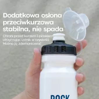Bidon rowerowy z osłoną Rockbros beżowy 600ml