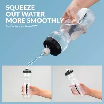 Bidon rowerowy na wodę Rockbros przezroczysty 750ml