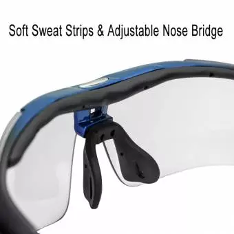 Okulary rowerowe Rockbros polaryzujące czarno niebieskie