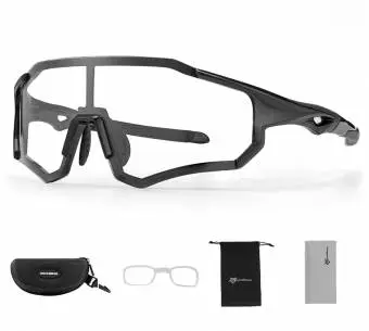 Okulary rowerowe Rockbros Fotochromowe 30g UV400 czarne