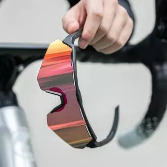 Okulary Rockbros Polaryzacyjne 4 Wymienne Soczewki Wiatroodporne UV400 czarne