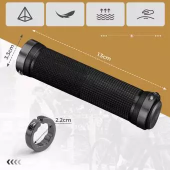 Chwyty rowerowe Rockbros Antypoślizgowe BT1005BK czarne