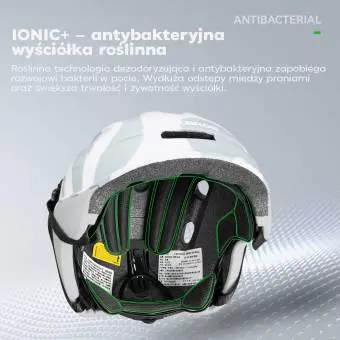 Kask Rowerowy Rockbros dla dzieci z uchwytem na światło biały 54–58 cm